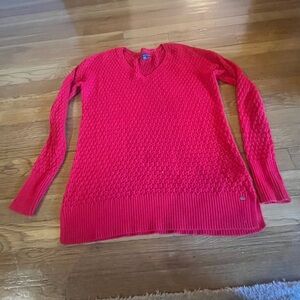 Women's XS American Eagle V-Neck Red Sweater